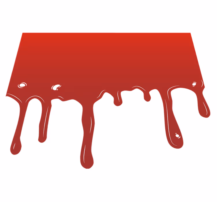 Blodpøl halloween vinyl teppe - Tenstickers