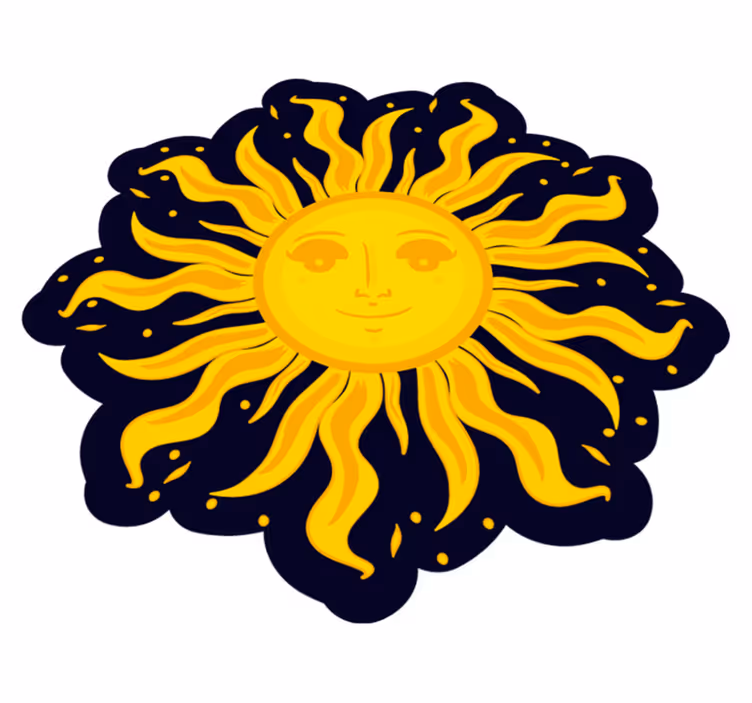 Solrik disposisjon vinyl teppe natur - Tenstickers