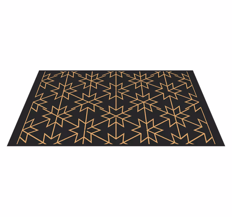 Geometrisk stjerneutbrudd vinyl teppe geometrisk - Tenstickers