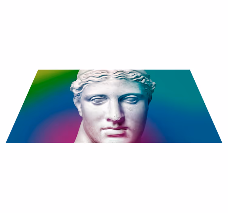 Greske gjenstander vintage vinyl teppe - Tenstickers