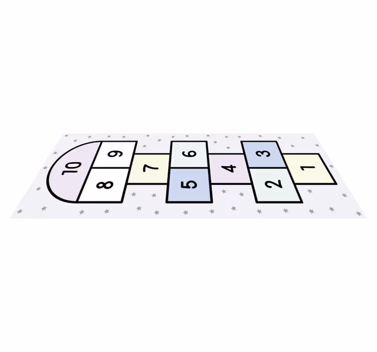 Hopscotch nordisk stil spillematte - Tenstickers