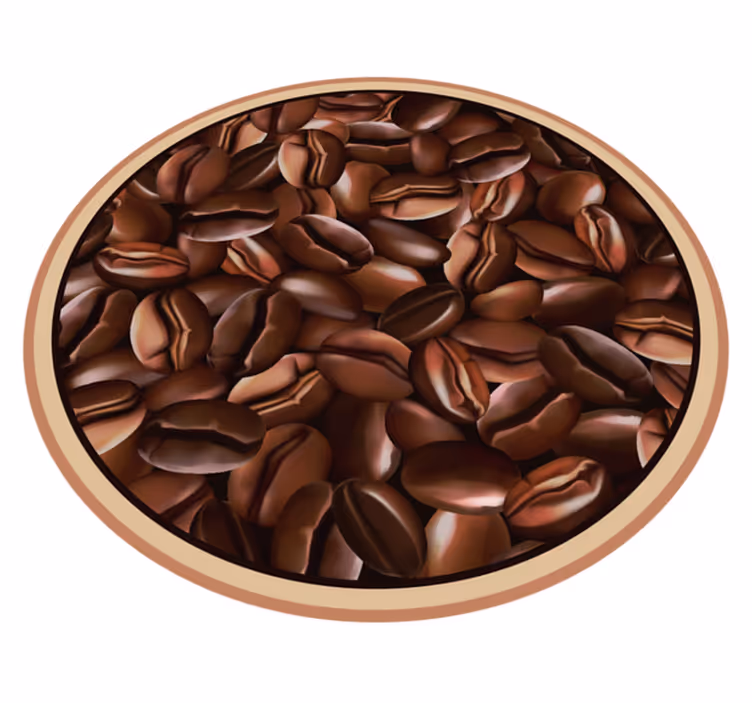 Realistisk kaffemønster kjøkkenfliser - Tenstickers