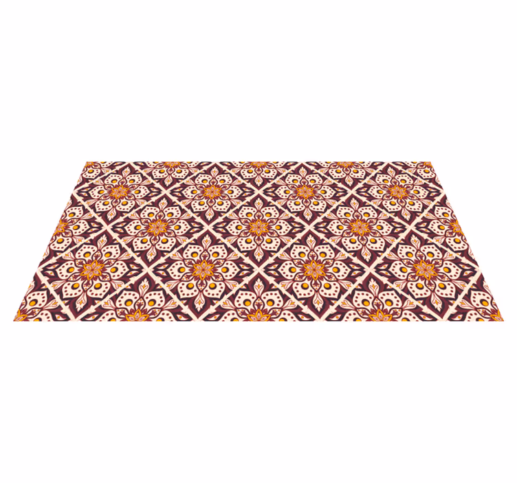Vintage mandala mønster mandala vinylteppe - Tenstickers