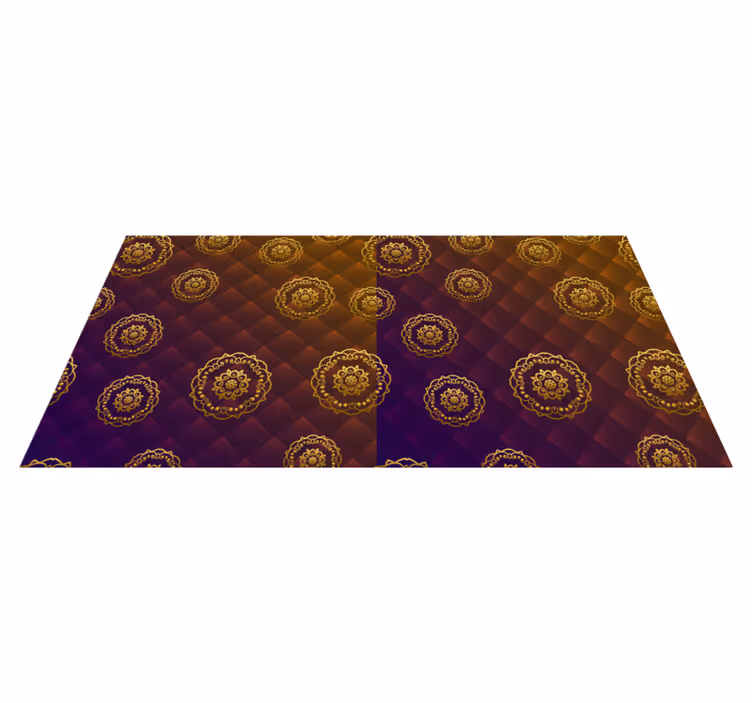 Mandala motiv overlegg vinyl teppe mandala - Tenstickers