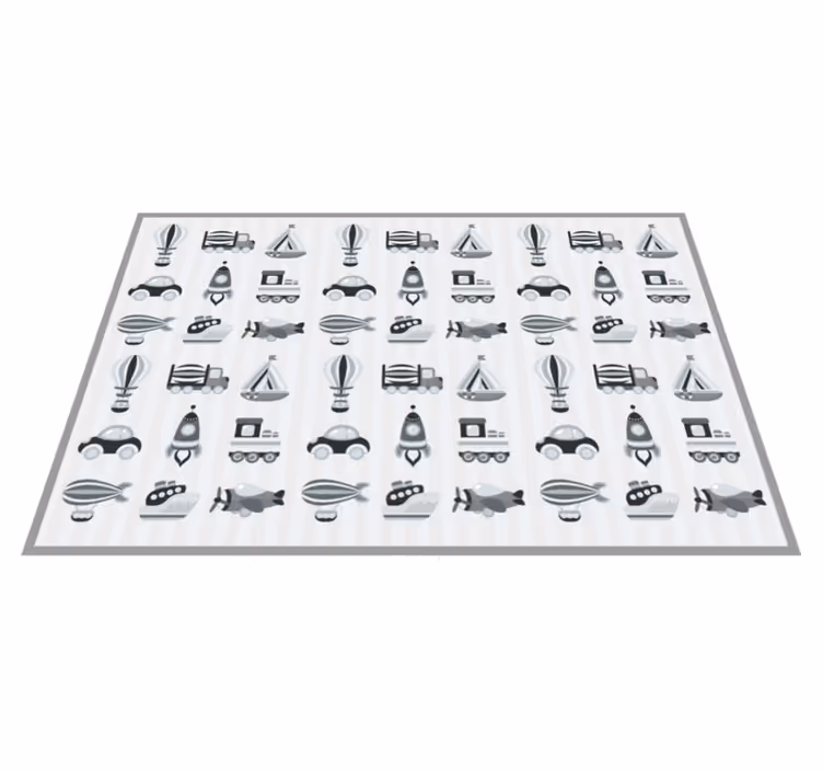 Grå biler vinyl vinylteppe - Tenstickers