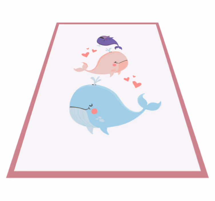 Hvaler som leker på teppe - Tenstickers