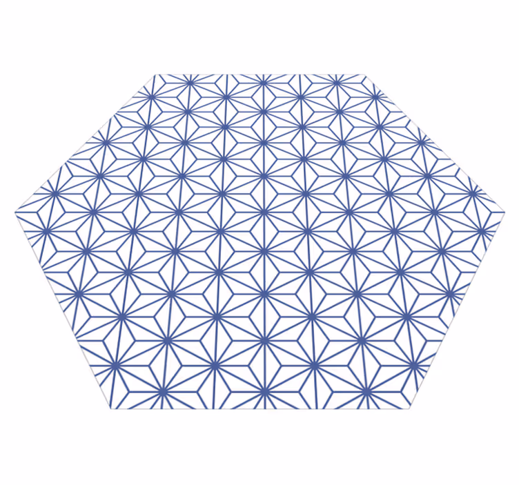 Blå stjerner mosaikkfliser - Tenstickers