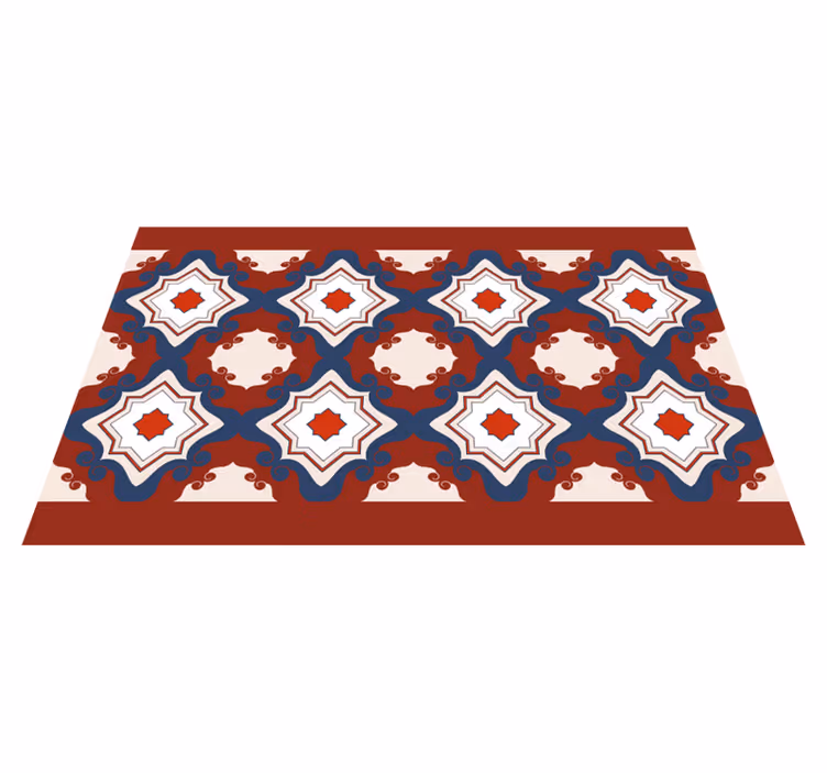 Rød vintage fliser mosaikk fliser - Tenstickers