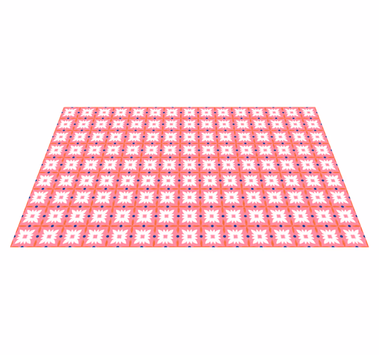 Blomster fargerike fliser mosaikk fliser - Tenstickers