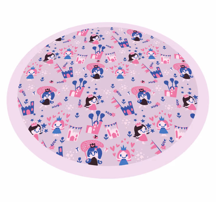 Eventyrsirkel vinyl teppe spedbarn - Tenstickers
