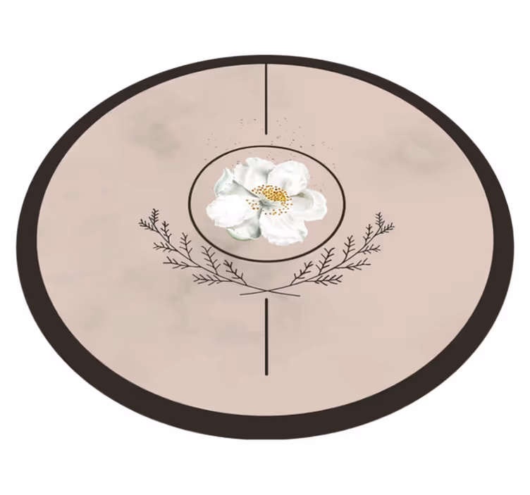 Marmor musk rose soverommet teppe - Tenstickers