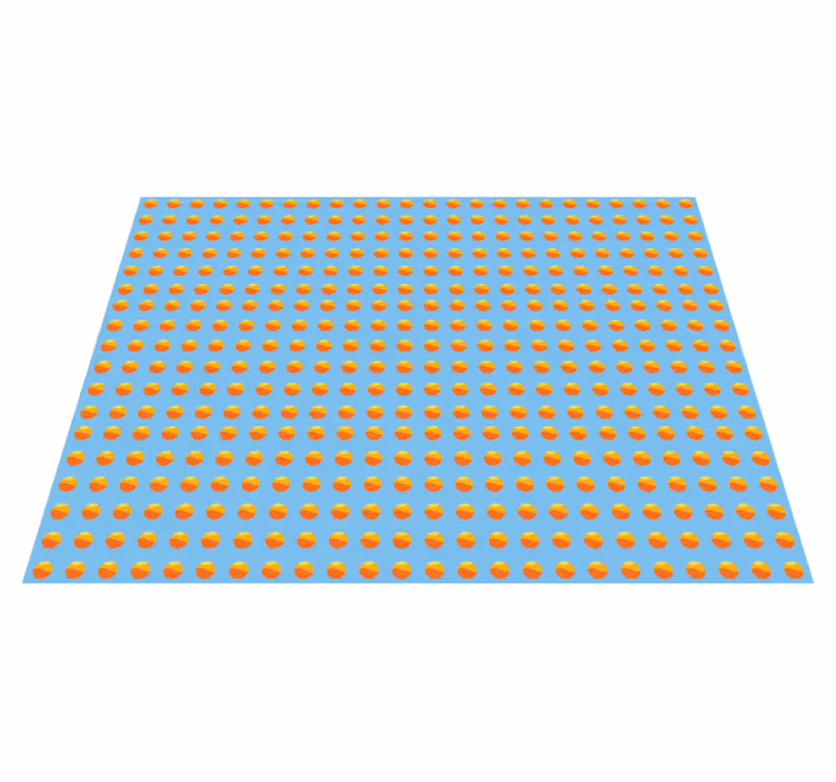 70-talls geometriske vinyl tepper i solmønster - Tenstickers