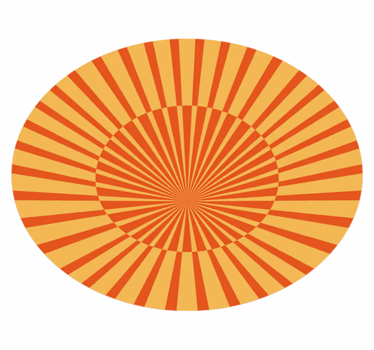 70-tallet sunshine vintage vinyl teppe - Tenstickers
