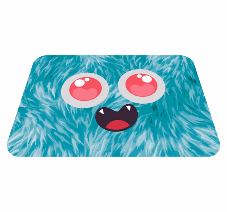 Søt anime monster barn vinyl teppe - Tenstickers