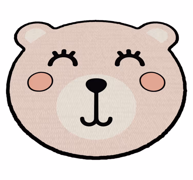 Jente anime bjørn dyr teppe - Tenstickers