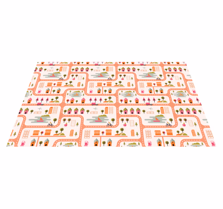Lekent bykart vinyl teppe veier - Tenstickers