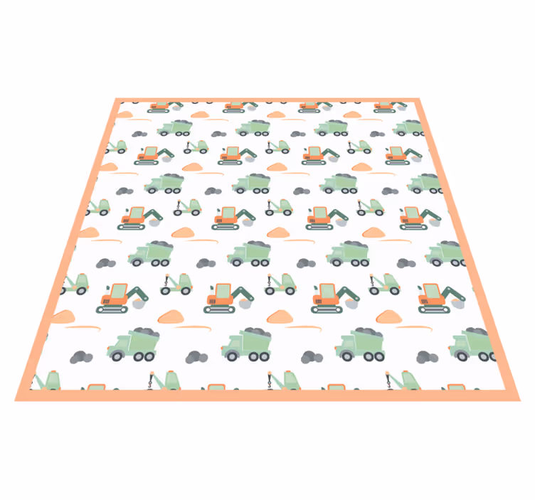 Konstruksjon spilletid Vinyl teppe flere barn - Tenstickers