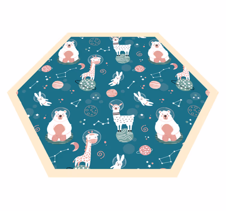 Snodige barnehagebilder Vinyl teppe flere barn - Tenstickers