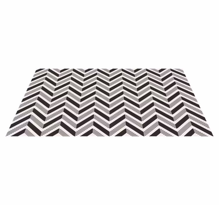 Chevron intriger vinyl teppe geometrisk - Tenstickers