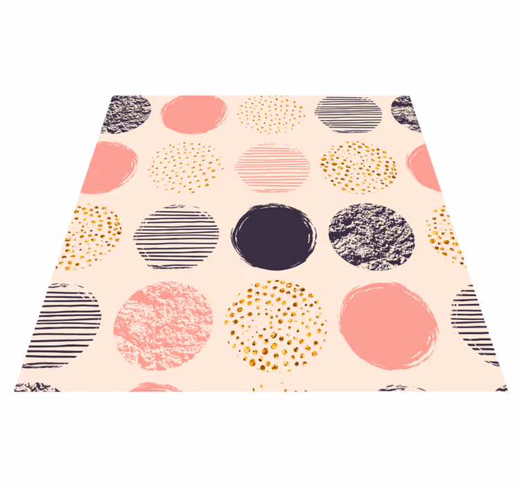 Prikkede ensemble vinyl teppe geometrisk - Tenstickers
