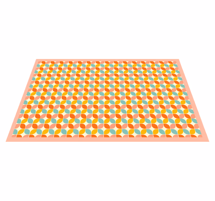 Geometriske sekskanter vinyl teppe geometrisk - Tenstickers