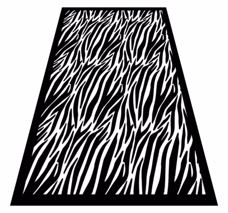 Sebrastripe vinyl teppe dyreavtrykk - Tenstickers