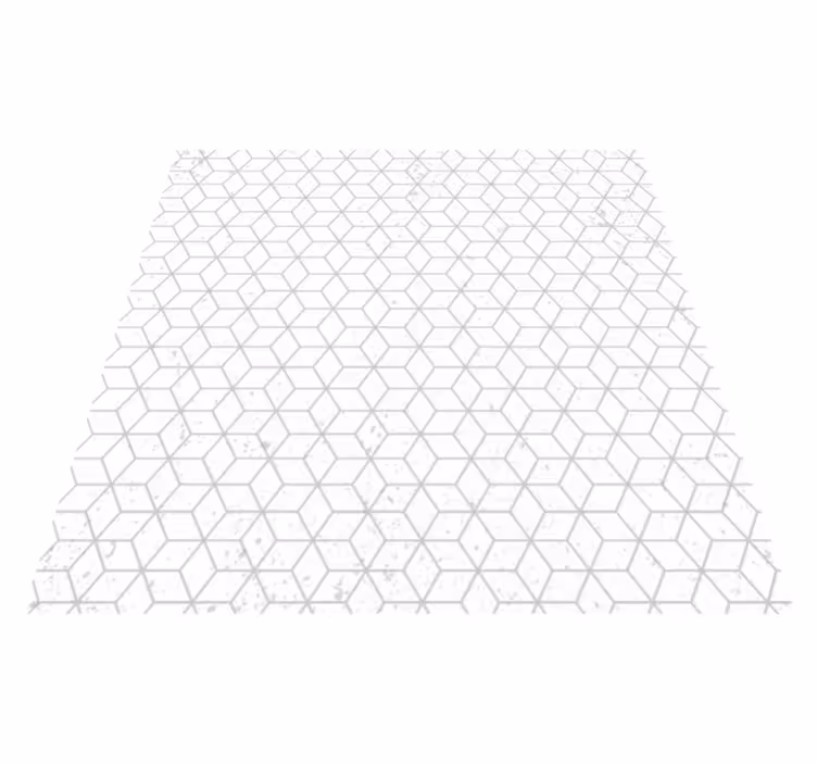 Geometrisk kubeillusjon vinyl teppe geometrisk - Tenstickers