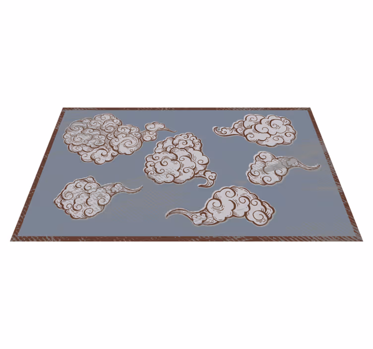 Utsmykkede skymotiver vinyl teppe soverom - Tenstickers