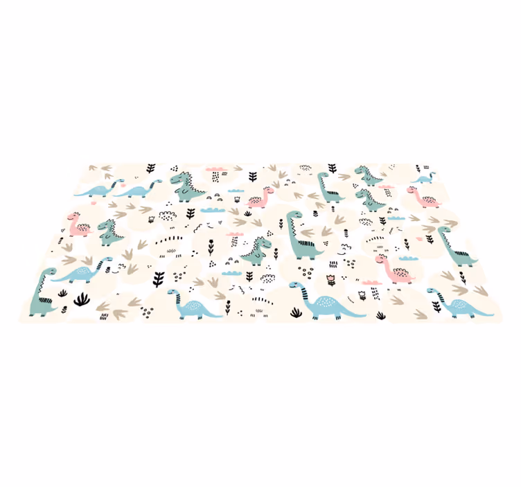 Dinosaur utskrift mønster dyreprint teppe - Tenstickers