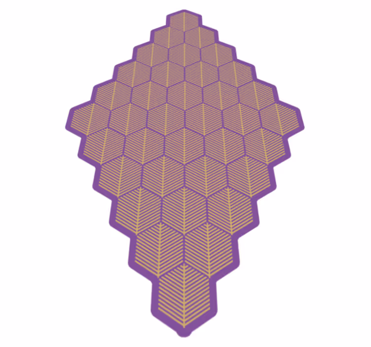 Lilla mosaikkfliser vinylteppe - Tenstickers