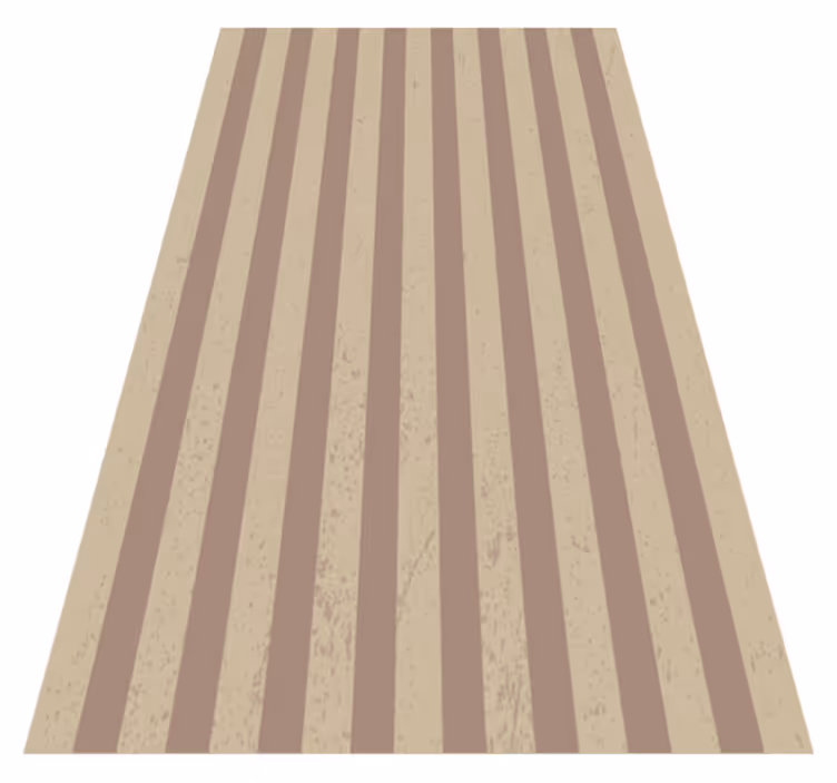 Brun stripe design striper teppe - Tenstickers