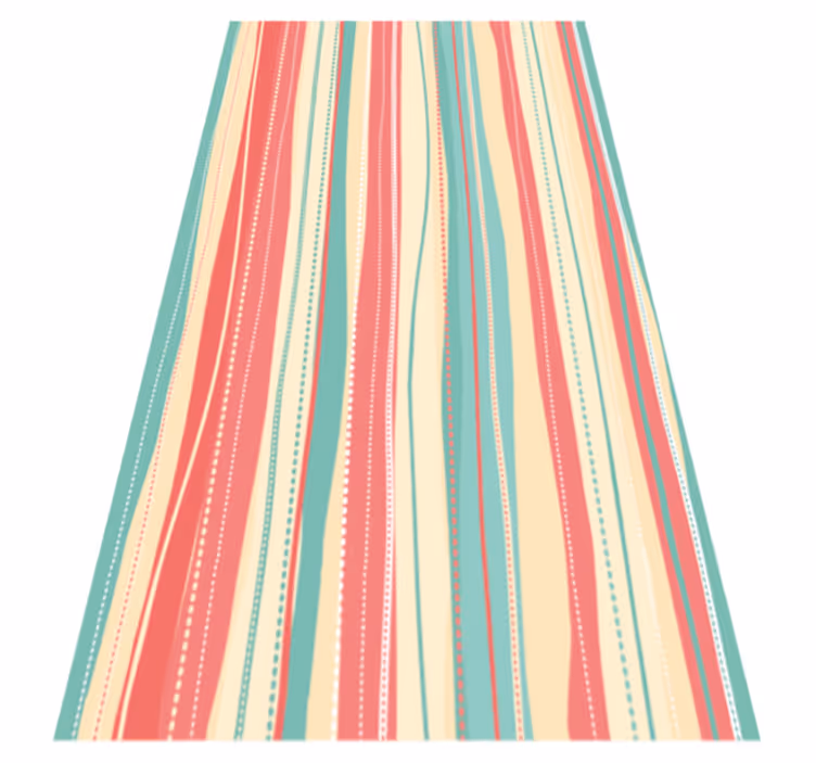 Stripete farger Vinyl teppe striper - Tenstickers