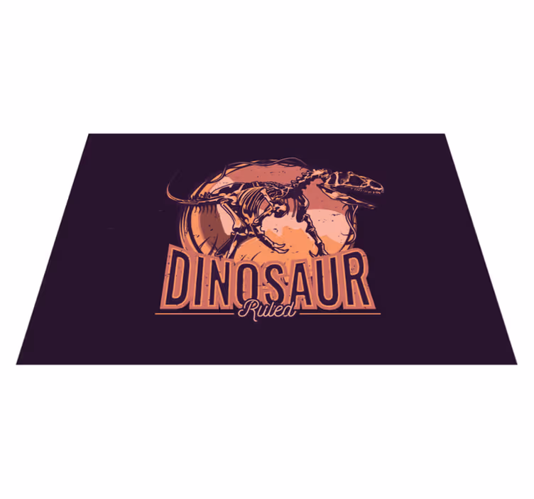 Dinosaur grafisk bilde vinyl teppe dyr - Tenstickers