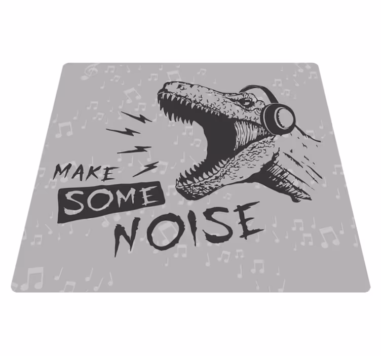 Dynamisk dinosaurlyd Vinyl teppe flere barn - Tenstickers