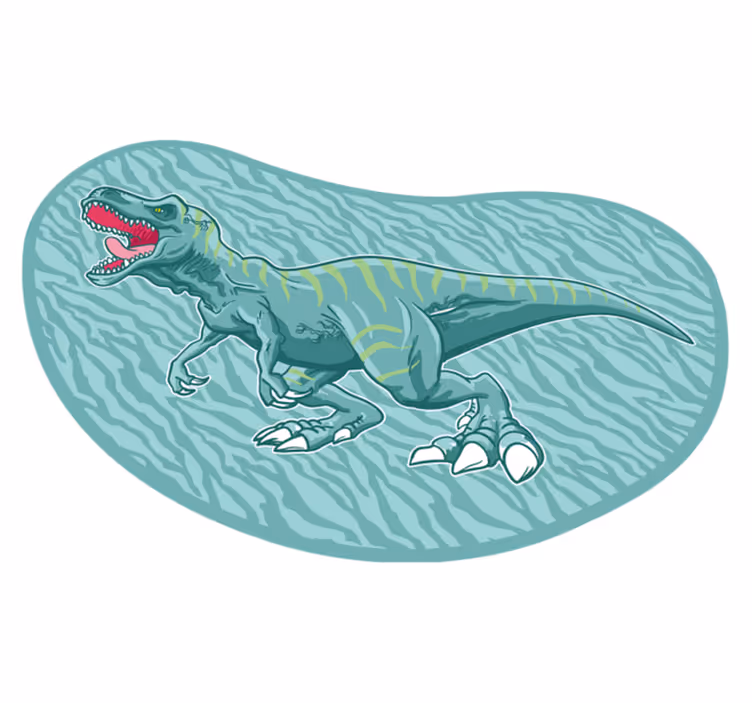 Stripe tyrannosaurus rex dinosaur dyreteppe - Tenstickers