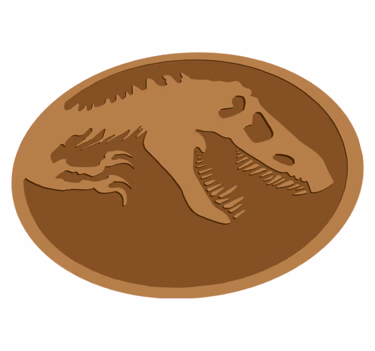 Dinosaur skjelett vinylteppe - Tenstickers