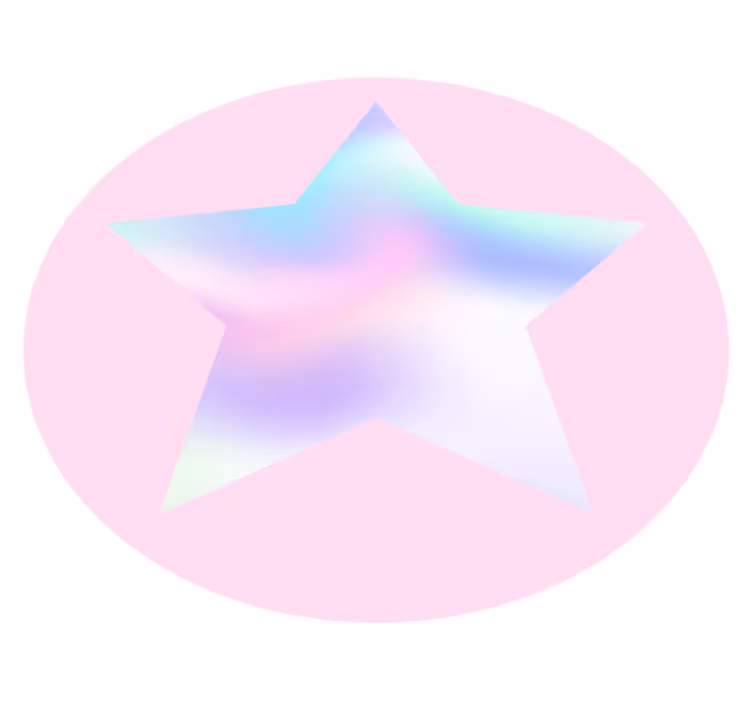 Pastell stjernegradient vinyl teppe stjerner - Tenstickers