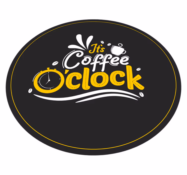 Kaffe kl vinyl teppe sagn og tekster - Tenstickers