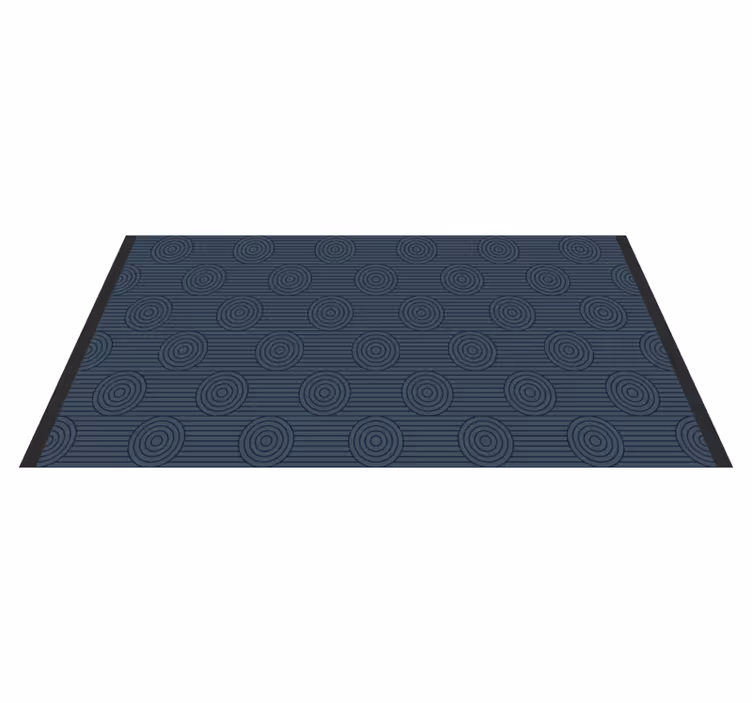 Geometriske sirkulære motiver vinyl teppe geometrisk - Tenstickers
