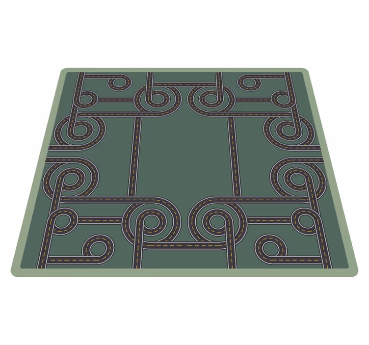 Road playmat for barn road teppe - Tenstickers