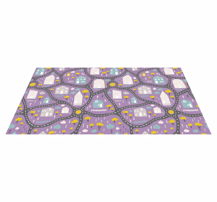 Veikartspill vinyl teppe veier - Tenstickers