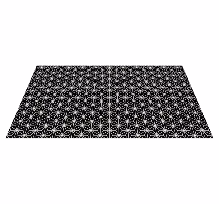Svart og hvitt geometriske diamanttepper - Tenstickers