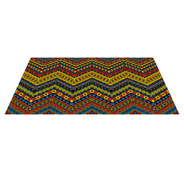 Fargerikt tribal vinylteppe - Tenstickers