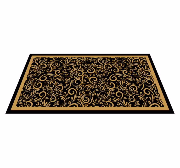 Vintage vinylteppe vintage teppe - Tenstickers