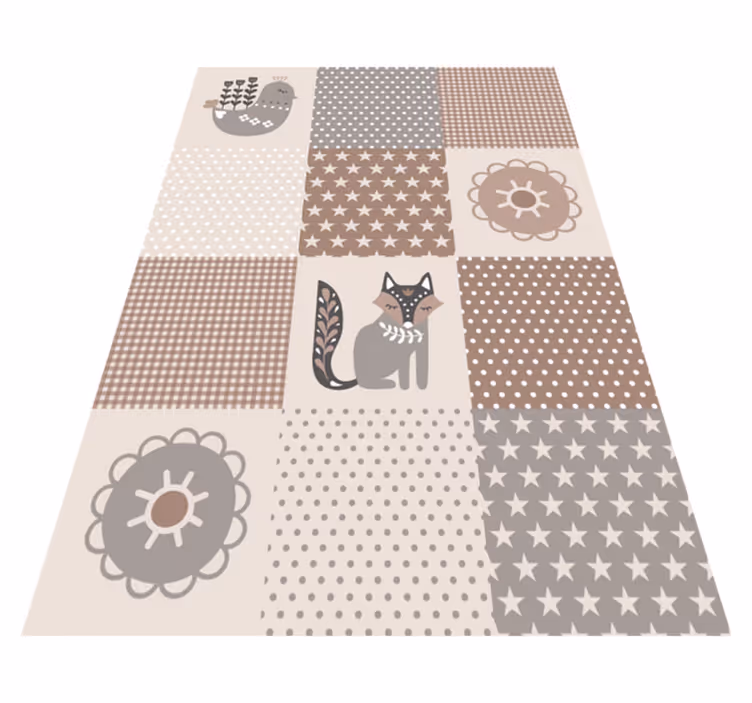 Lappeteppe spilletid Vinyl teppe flere barn - Tenstickers