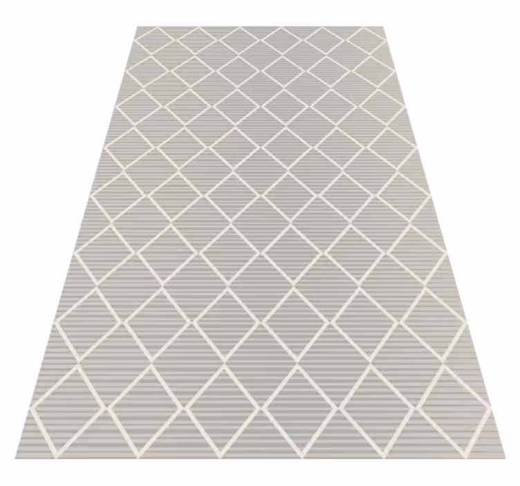 Diamantmønsteroverflate vinyl teppe stue - Tenstickers