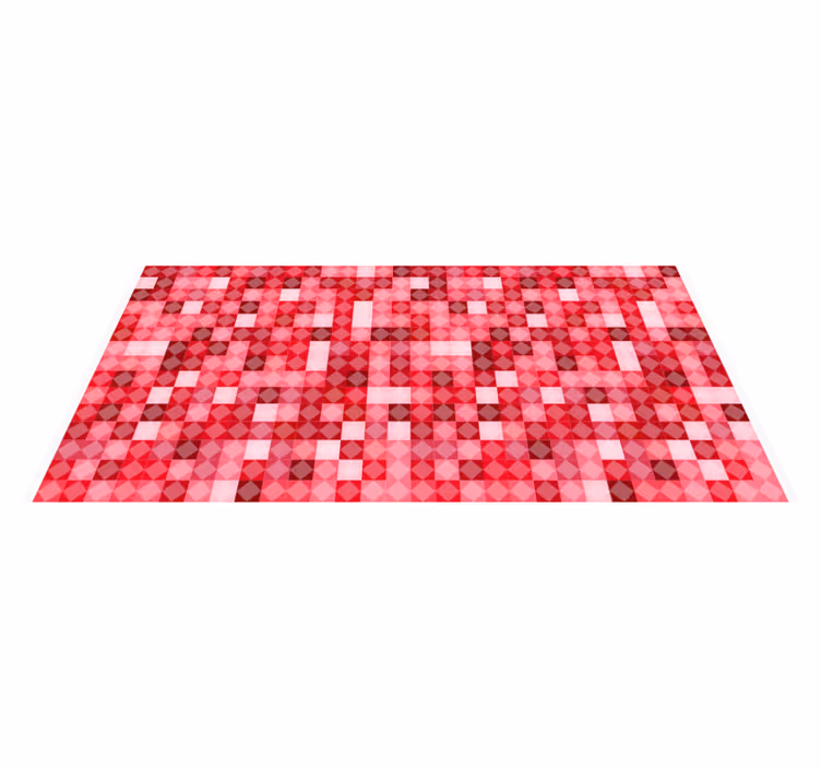 Glassharpiks blandet mosaikk vinyl gulvfliser teppe - Tenstickers