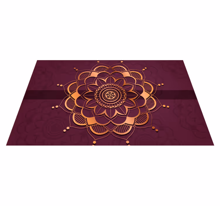 Mandala gulvpynt vinyl teppe mandala - Tenstickers