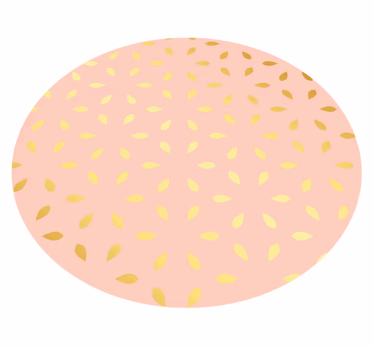 Luksuriøst blomstermønster vinylteppe til hjemmekontor - Tenstickers