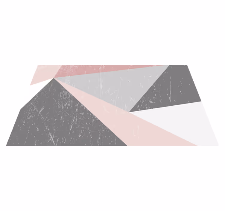 Geometriske trekantede geometriske vinyl teppe - Tenstickers
